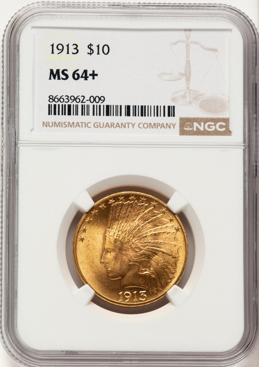 1913 $10 Indian Eagle NGC MS64+