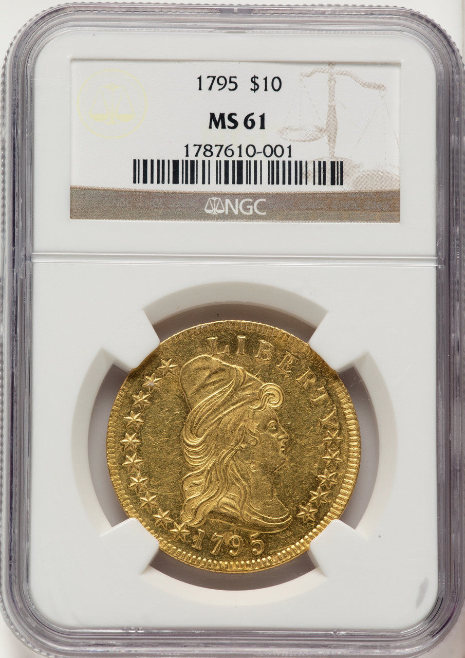 1795 $10 13 Leaves Early Eagle NGC MS61
