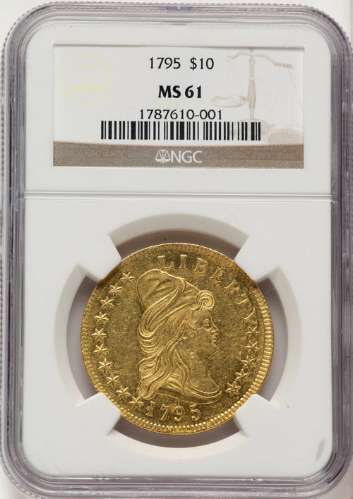 1795 $10 13 Leaves Early Eagle NGC MS61