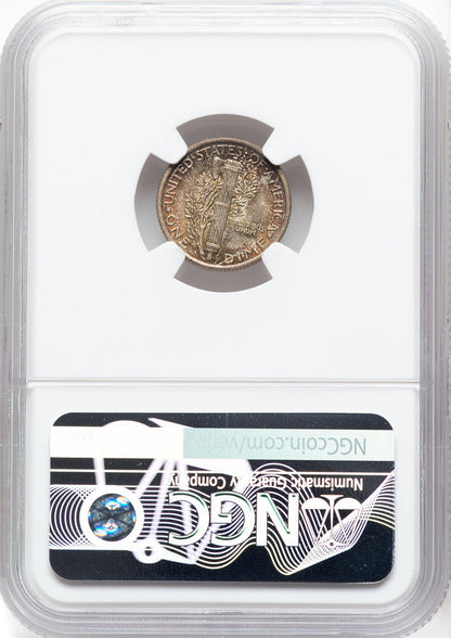 1916 10C Mercury FB Mercury Dime NGC MS67