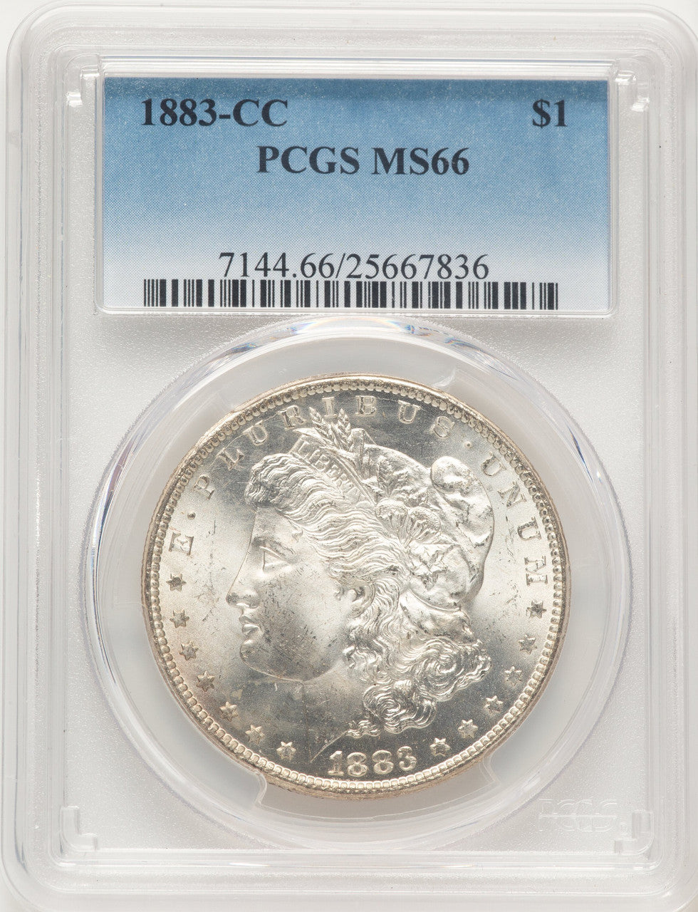 1883-CC Morgan Dollar PCGS MS66