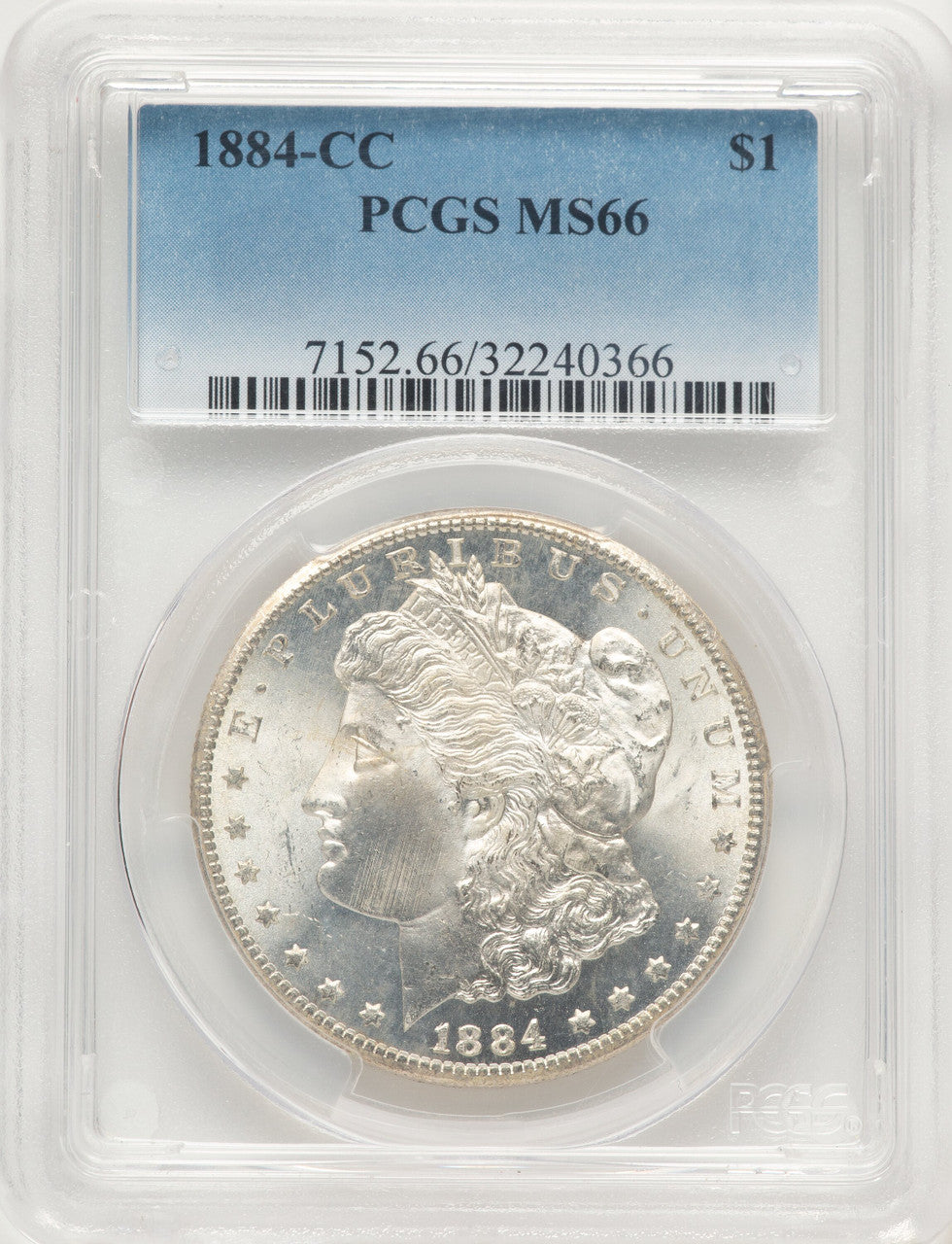 1884-CC Morgan Dollar PCGS MS66
