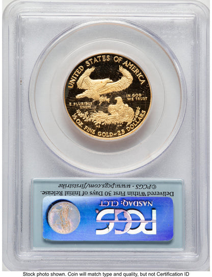 2010-W Proof Gold Eagle 1/2 oz FS Flag PCGS PR70