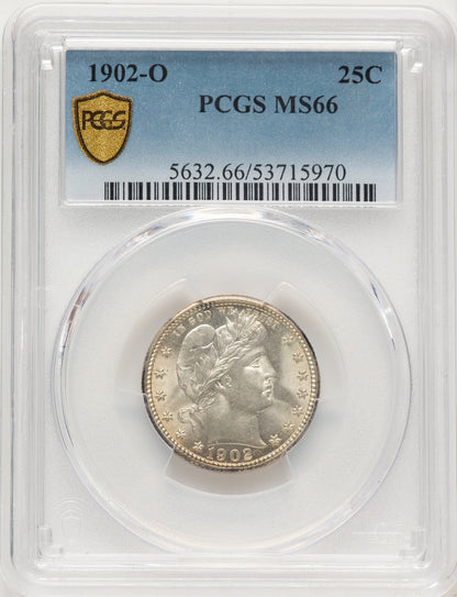 1902-O 25C Barber Quarter PCGS MS66