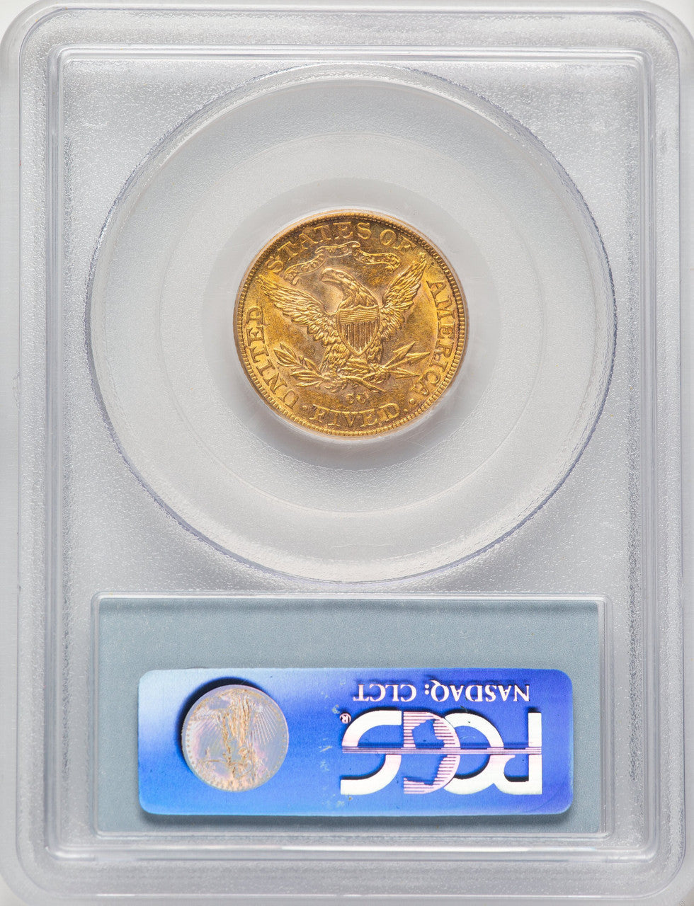 1891-CC $5 Liberty Half Eagle PCGS AU58 (784517025)