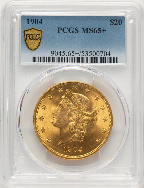 1904 $20 Liberty Liberty Double Eagle PCGS MS65+