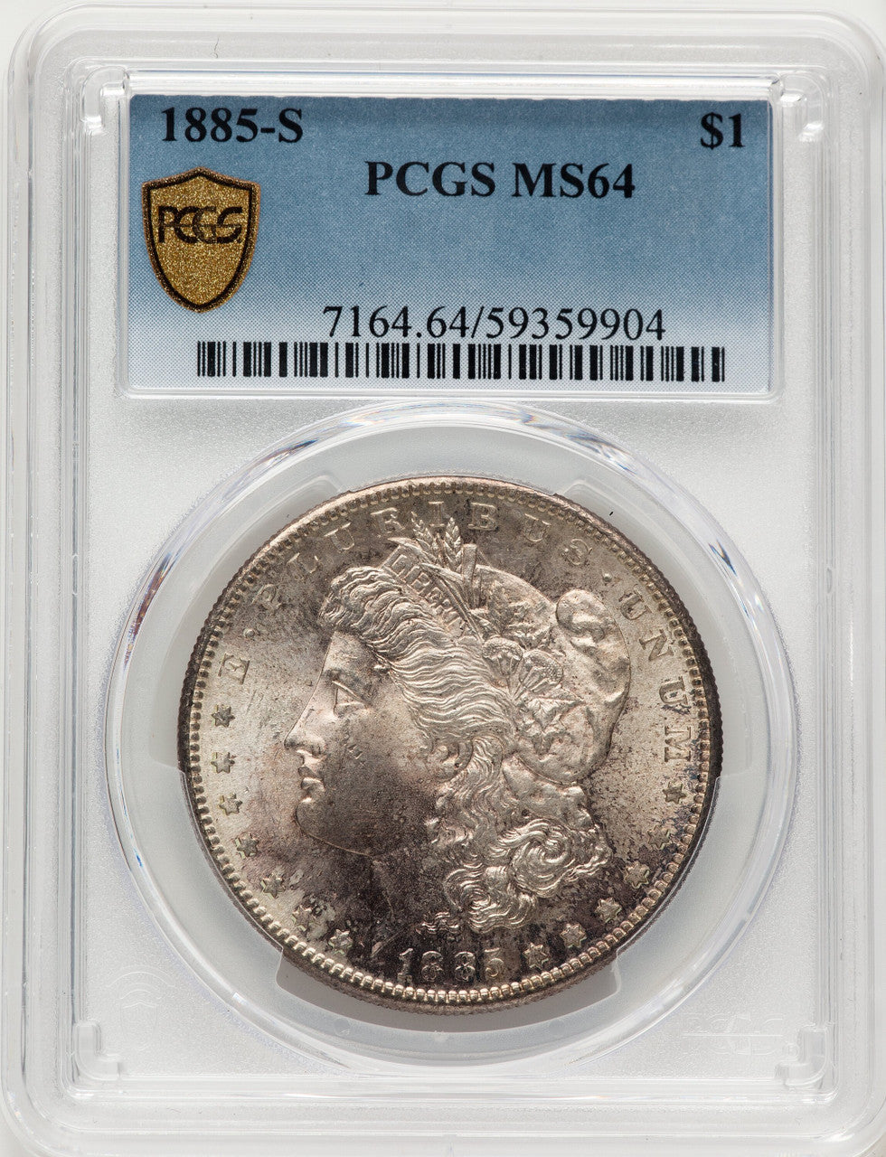 1885-S Morgan Dollar PCGS MS64