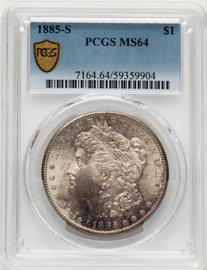 1885-S Morgan Dollar PCGS MS64