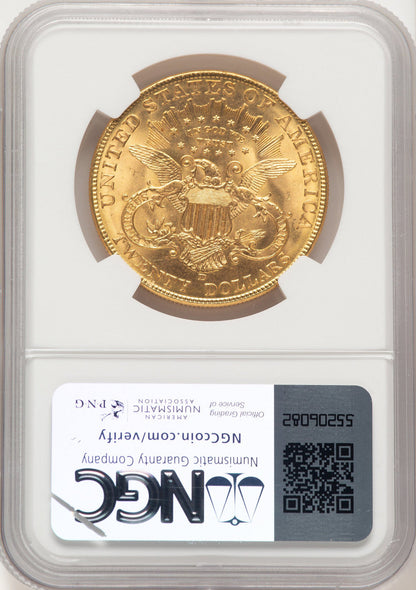 1907-D $20 Liberty Double Eagle NGC MS66