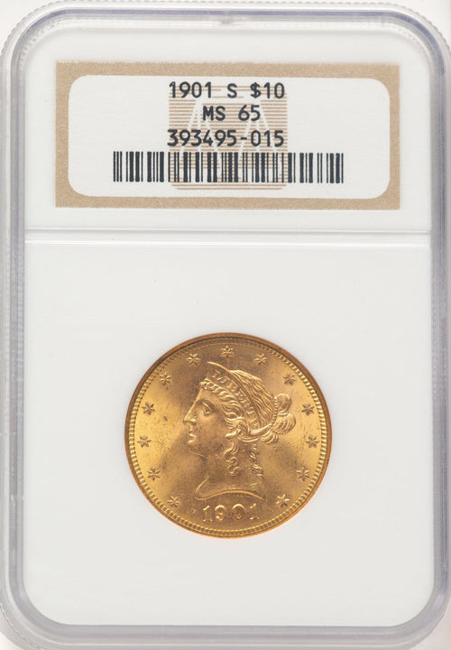 1901-S $10 Liberty Eagle NGC MS65