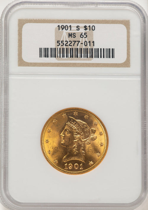 1901-S $10 Liberty Eagle NGC MS65
