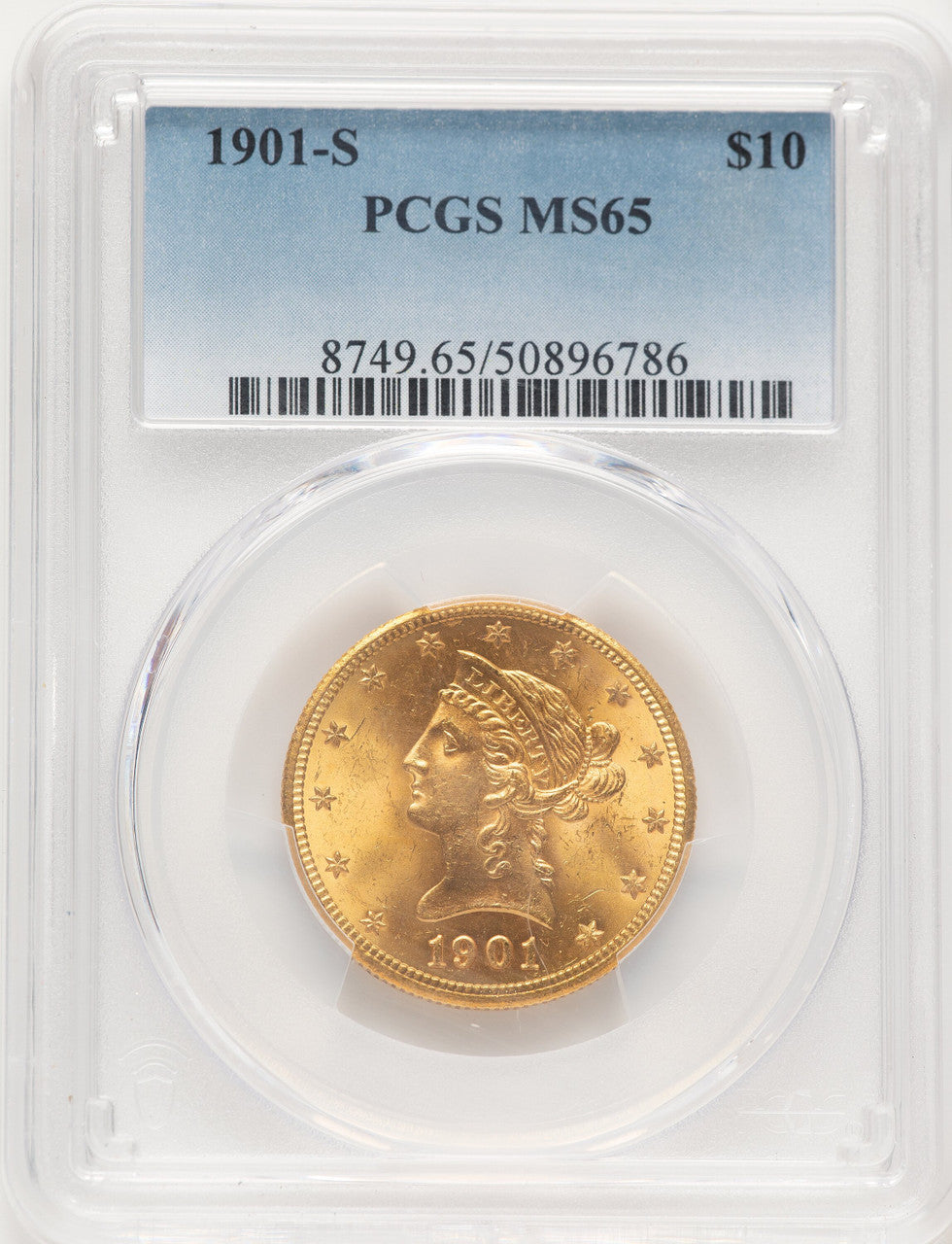 1901-S $10 Liberty Eagle PCGS MS65