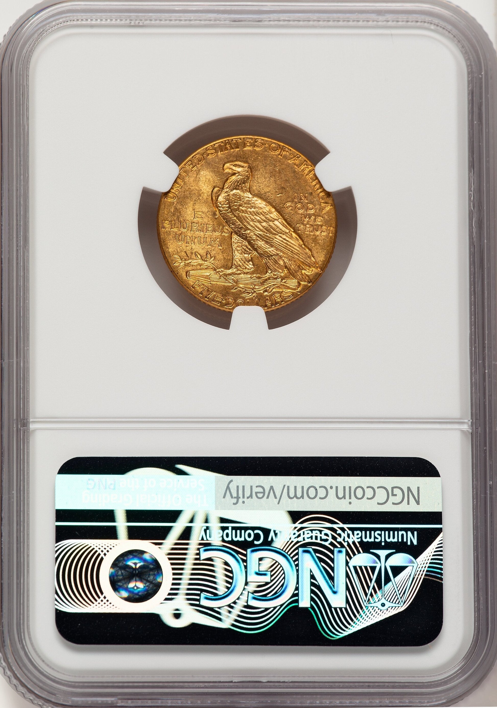 1913 $5 Indian Half Eagle NGC MS64