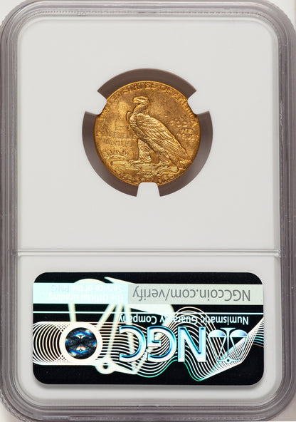 1913 $5 Indian Half Eagle NGC MS64