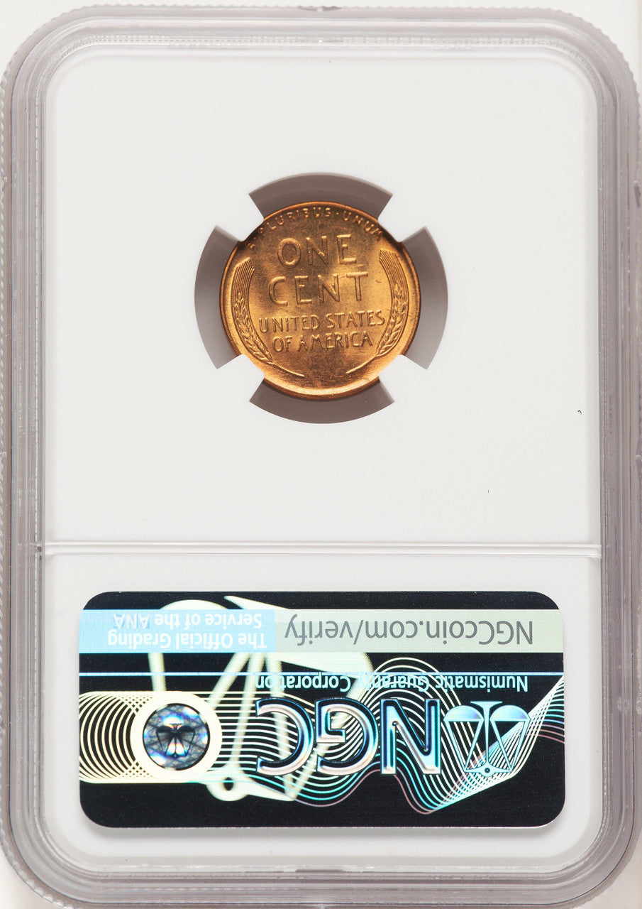1953 1C RD Lincoln Cent NGC MS67