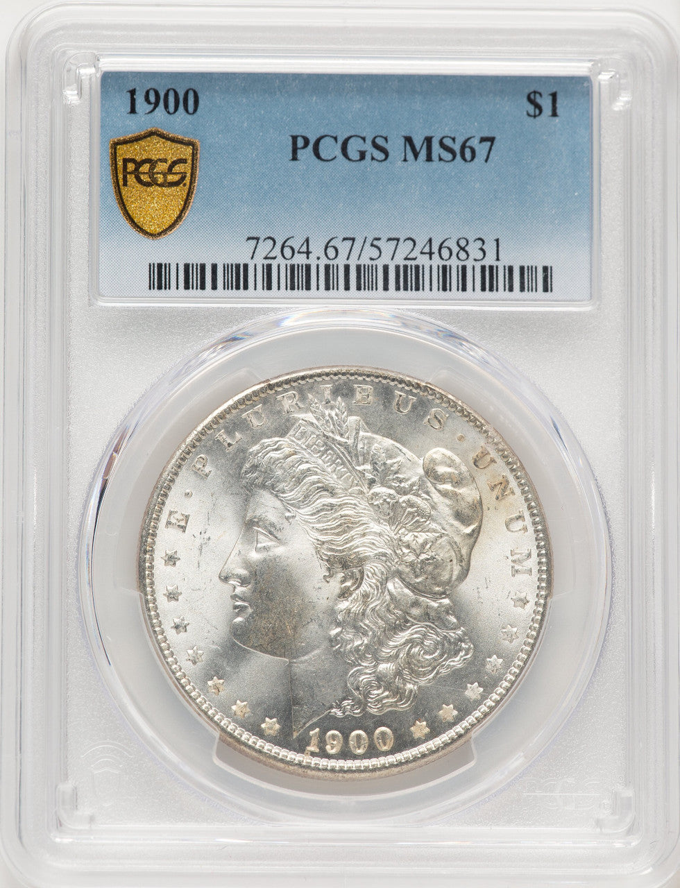 1900 Morgan Dollar PCGS MS67