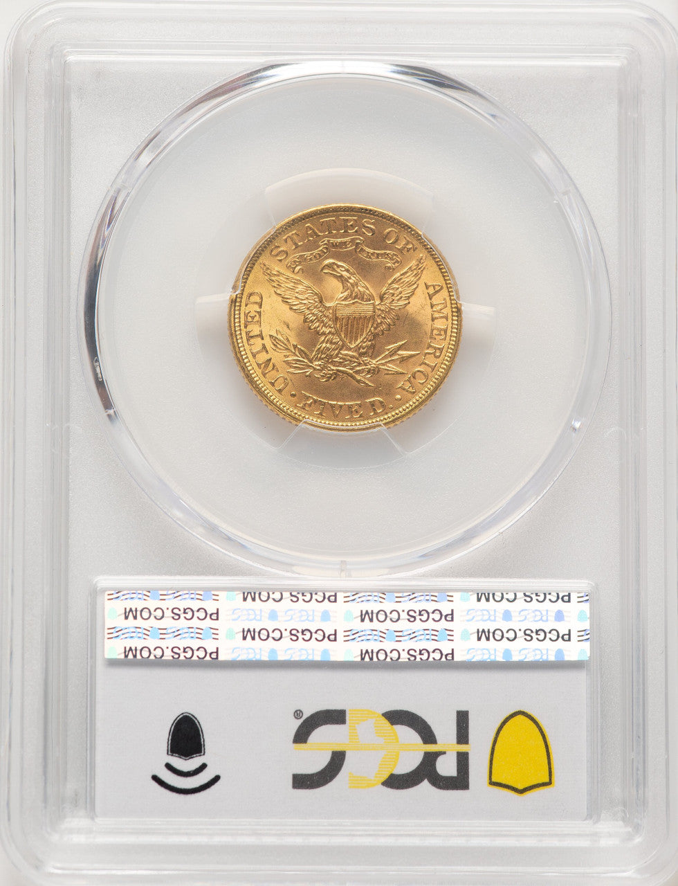 1898 $5 Liberty Half Eagle PCGS MS66