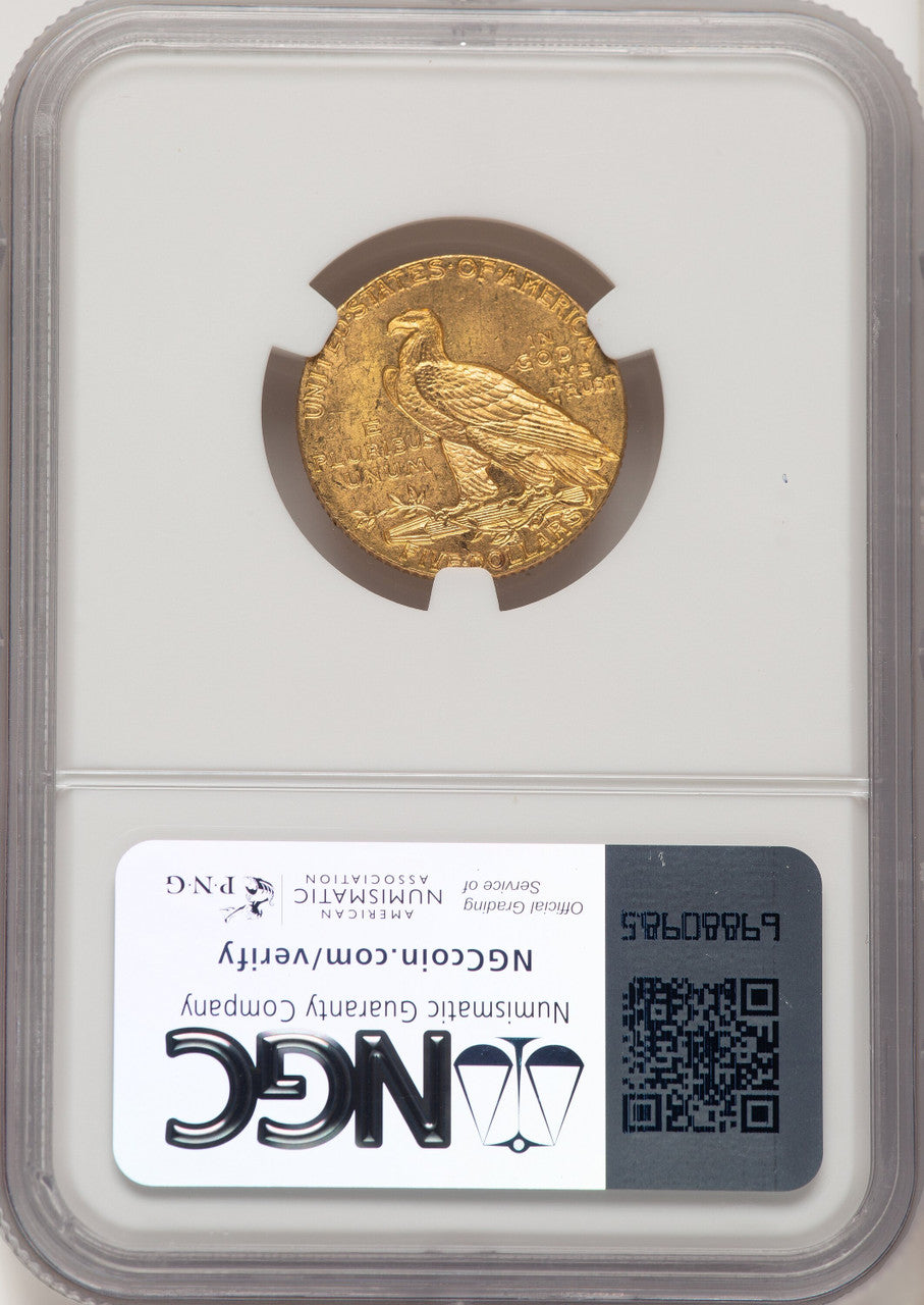 1909 $5 Indian Half Eagle NGC MS64
