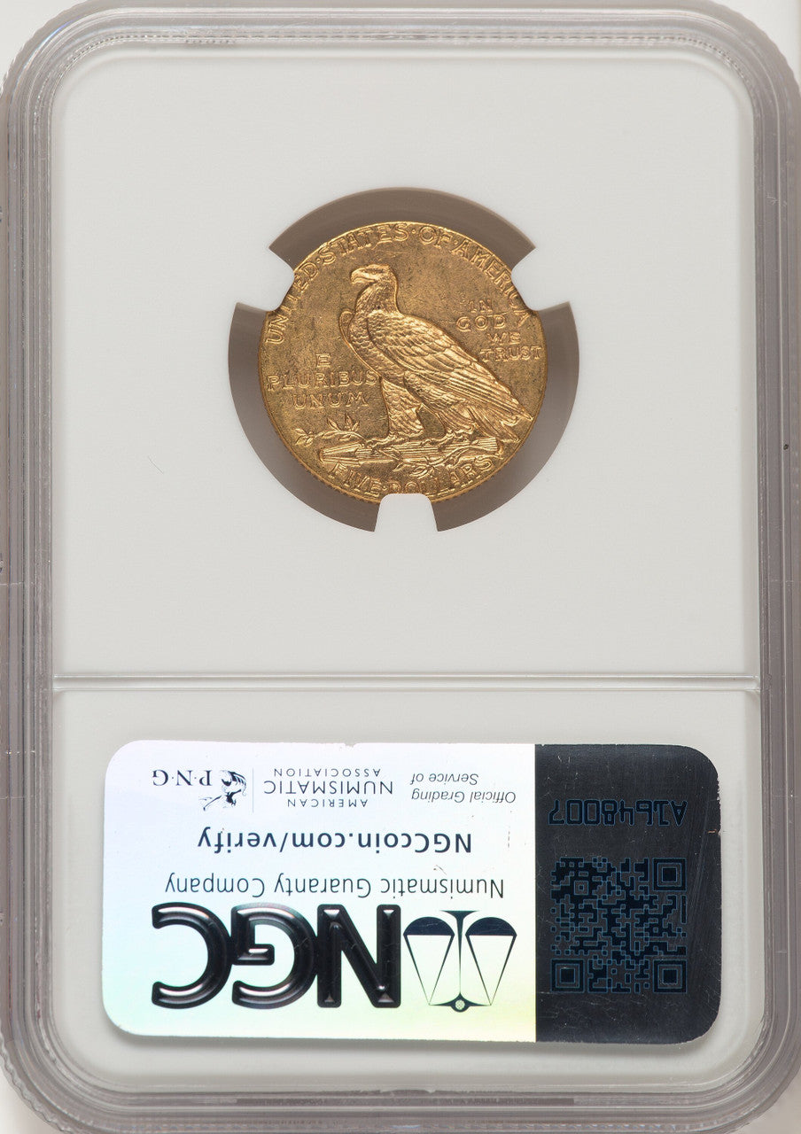 1909 $5 Indian Half Eagle NGC MS64