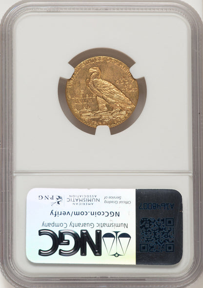 1909 $5 Indian Half Eagle NGC MS64