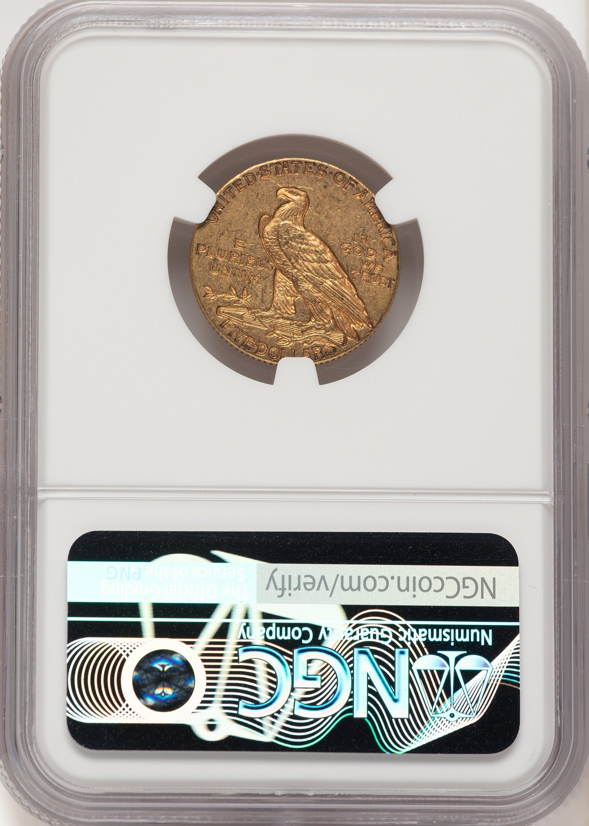 1911-D $5 Indian Half Eagle NGC AU55