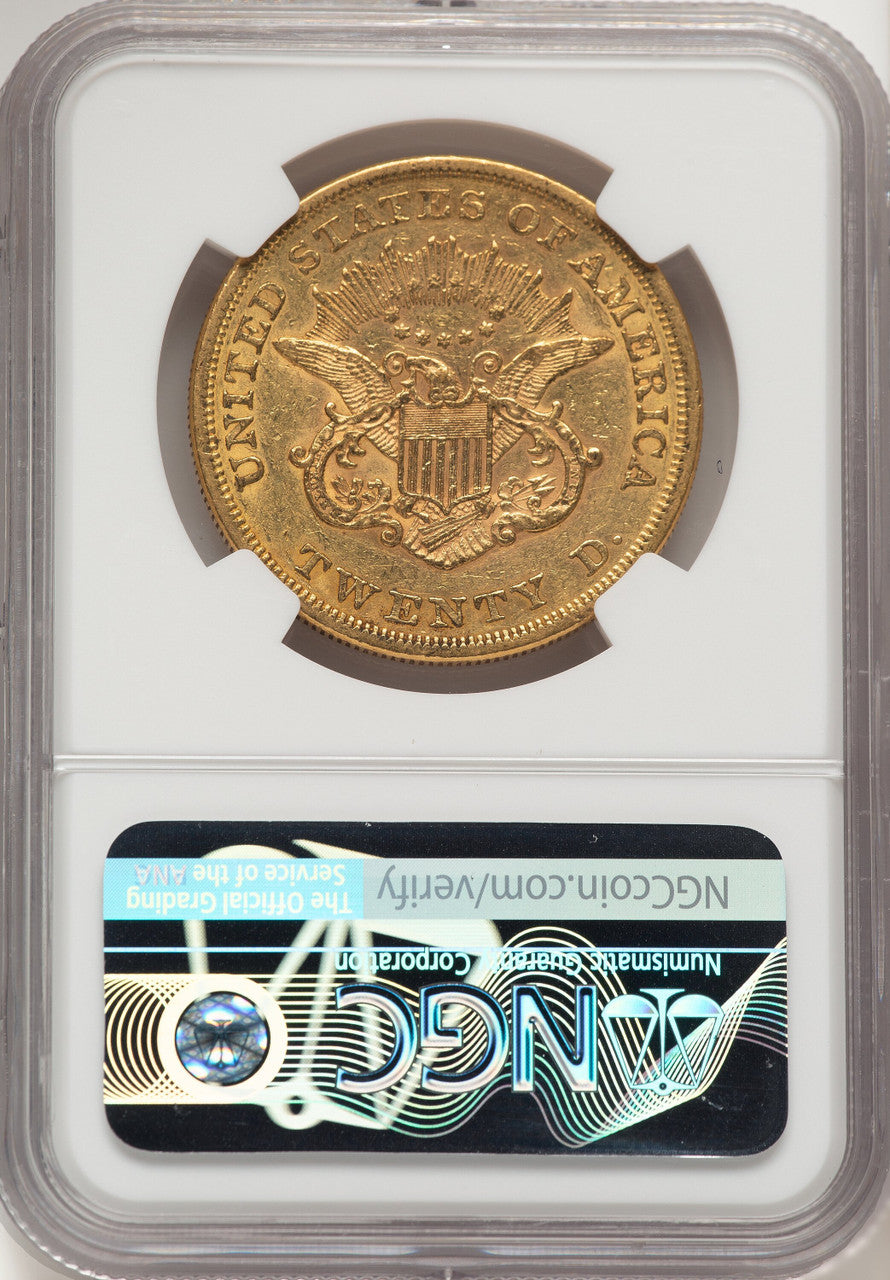 1864 $20 Liberty Double Eagle NGC AU55