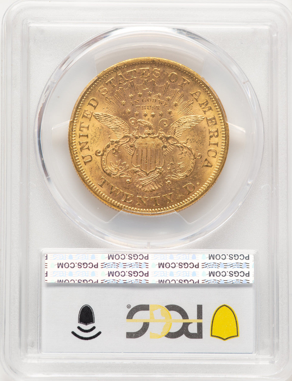 1868 $20 Liberty Double Eagle PCGS MS62
