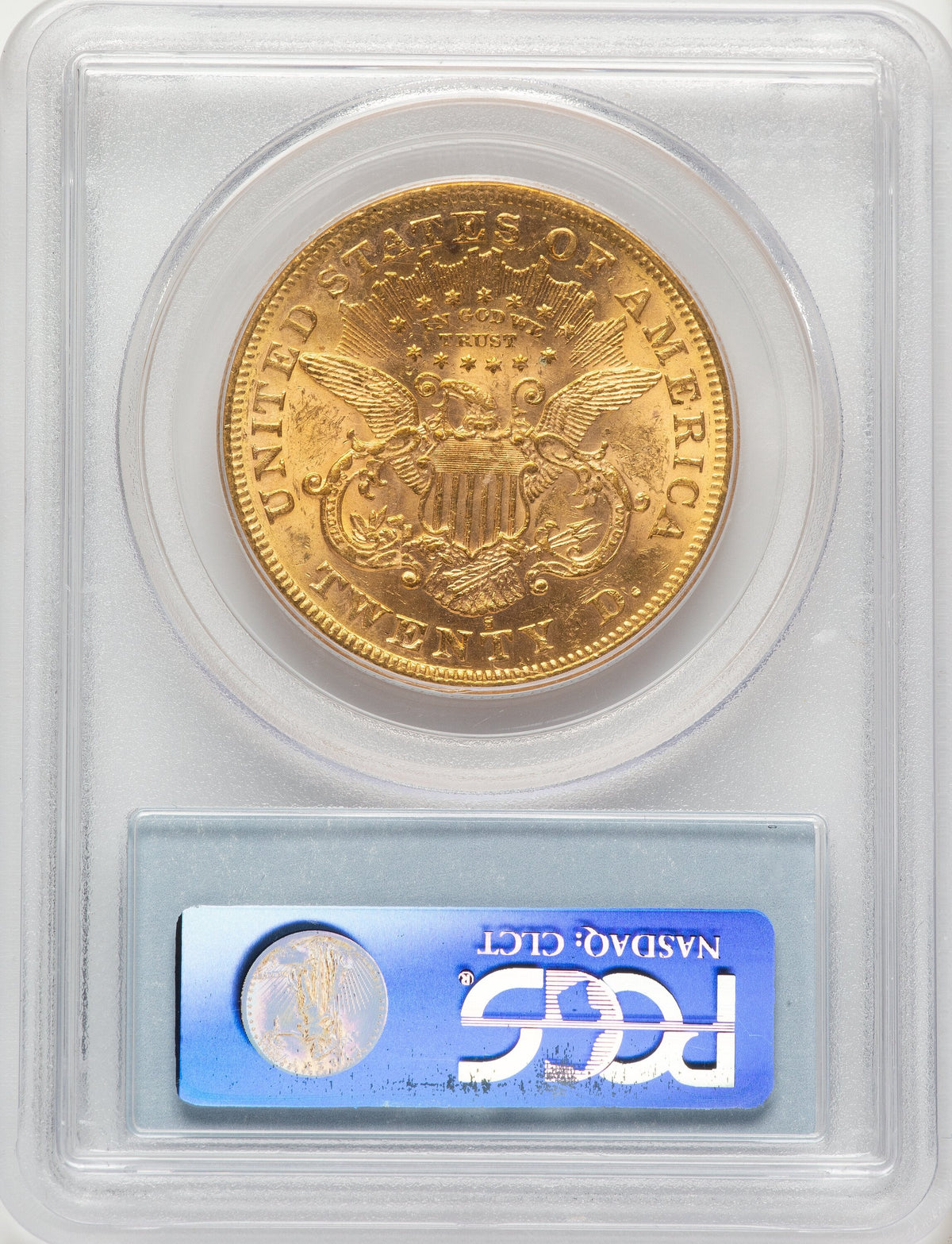 1876-S $20 Liberty Double Eagle PCGS MS61