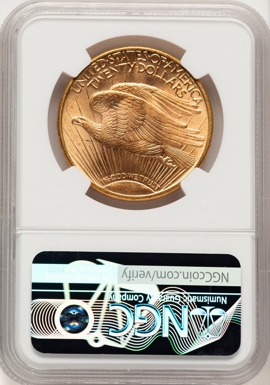 1913-D $20 Saint-Gaudens Double Eagle NGC MS66