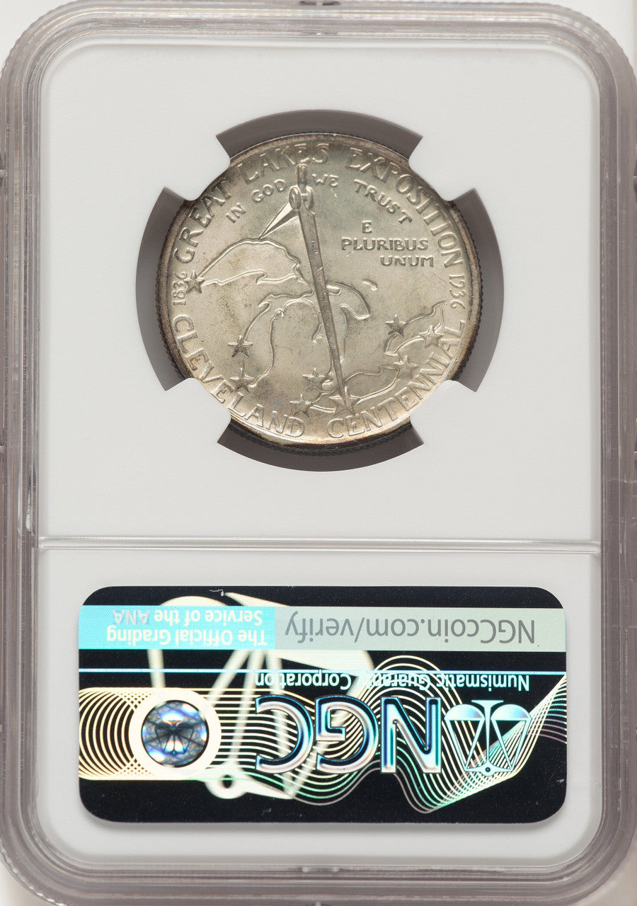 1936 50C Cleveland Commemorative Silver NGC MS67