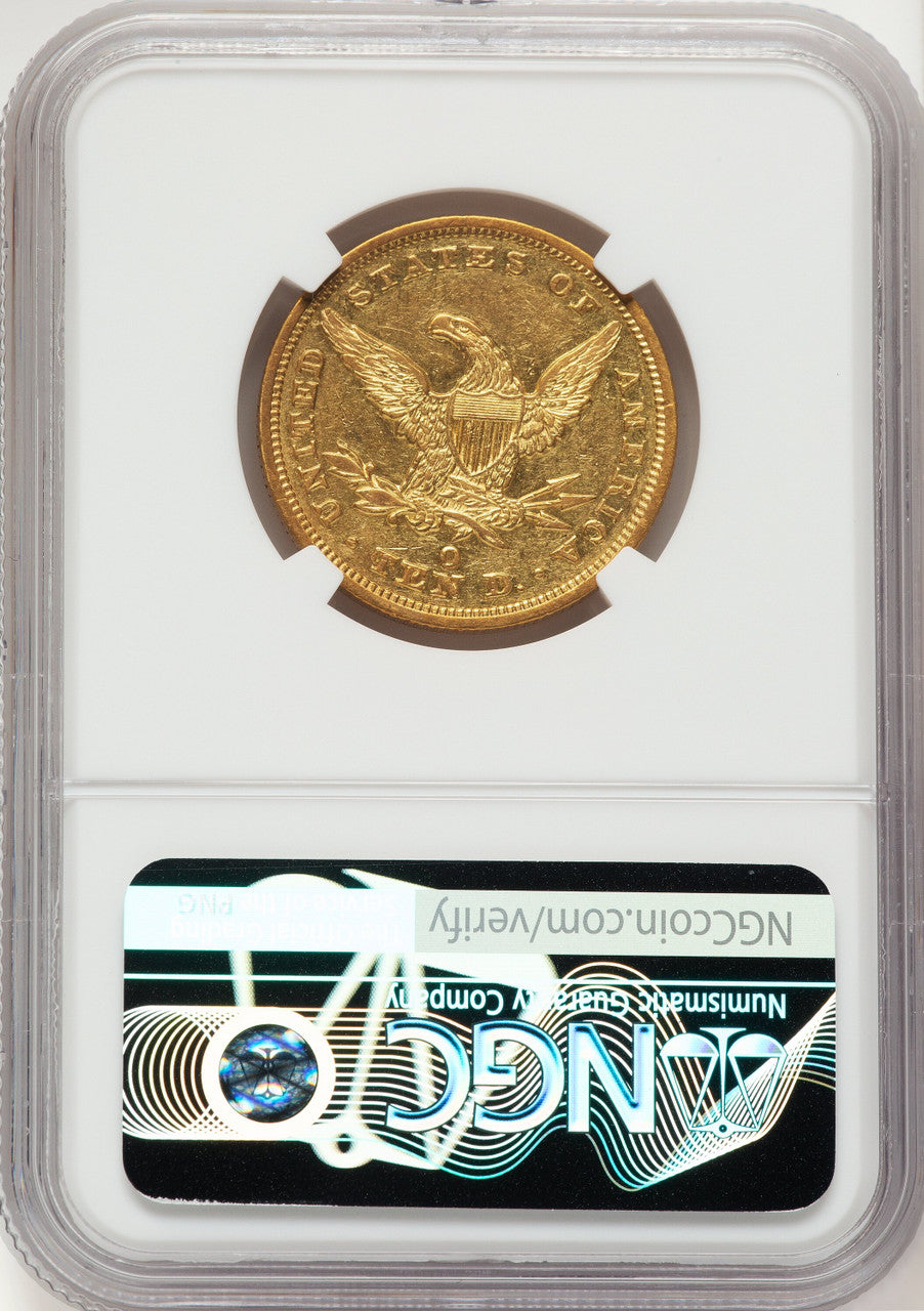 1845-O $10 Liberty Eagle NGC AU53