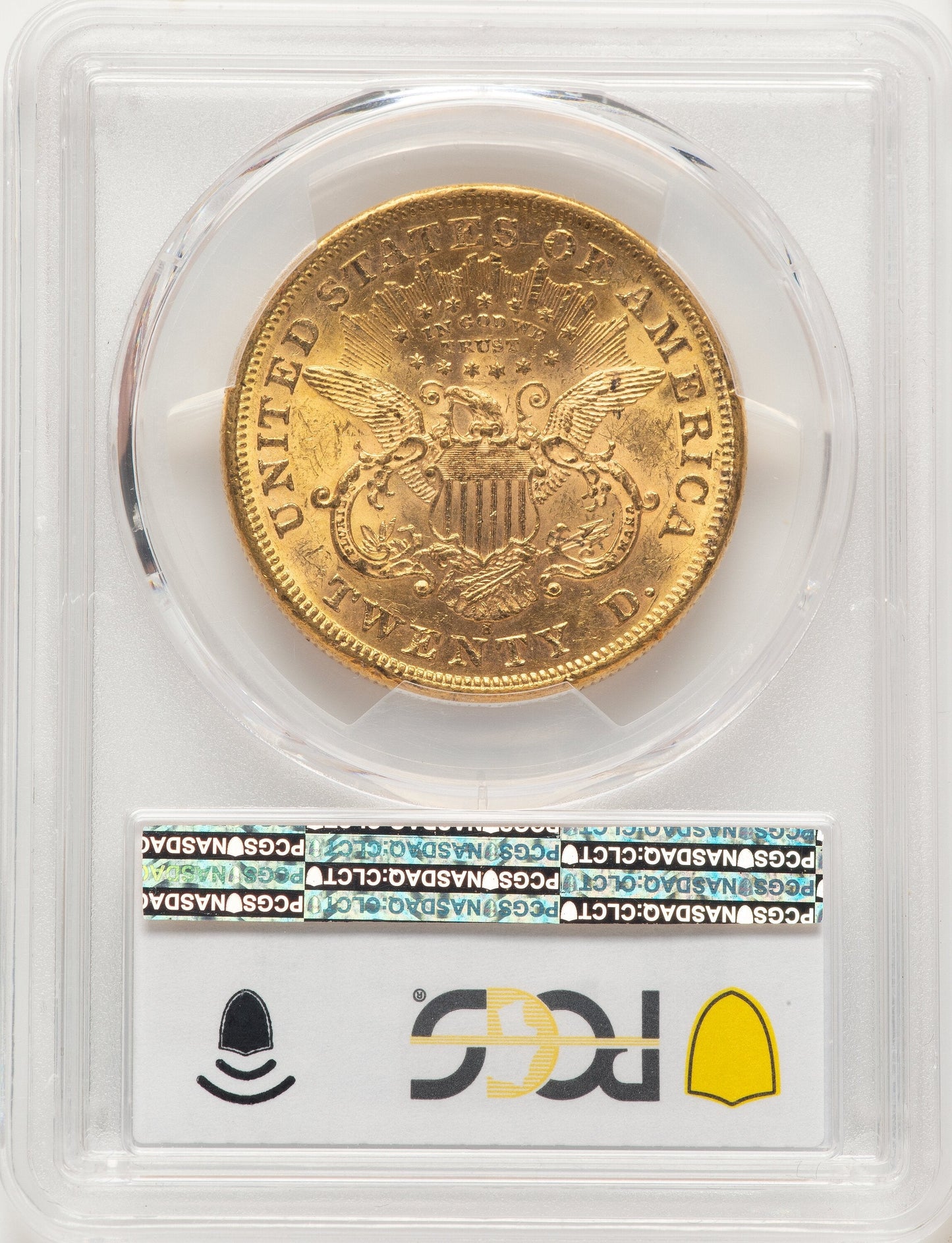 1875-S $20 Liberty Double Eagle PCGS MS61