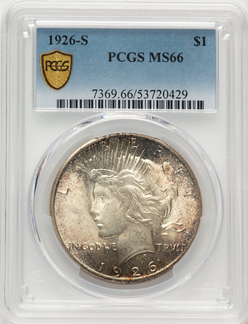1926-S Peace Dollar PCGS MS66