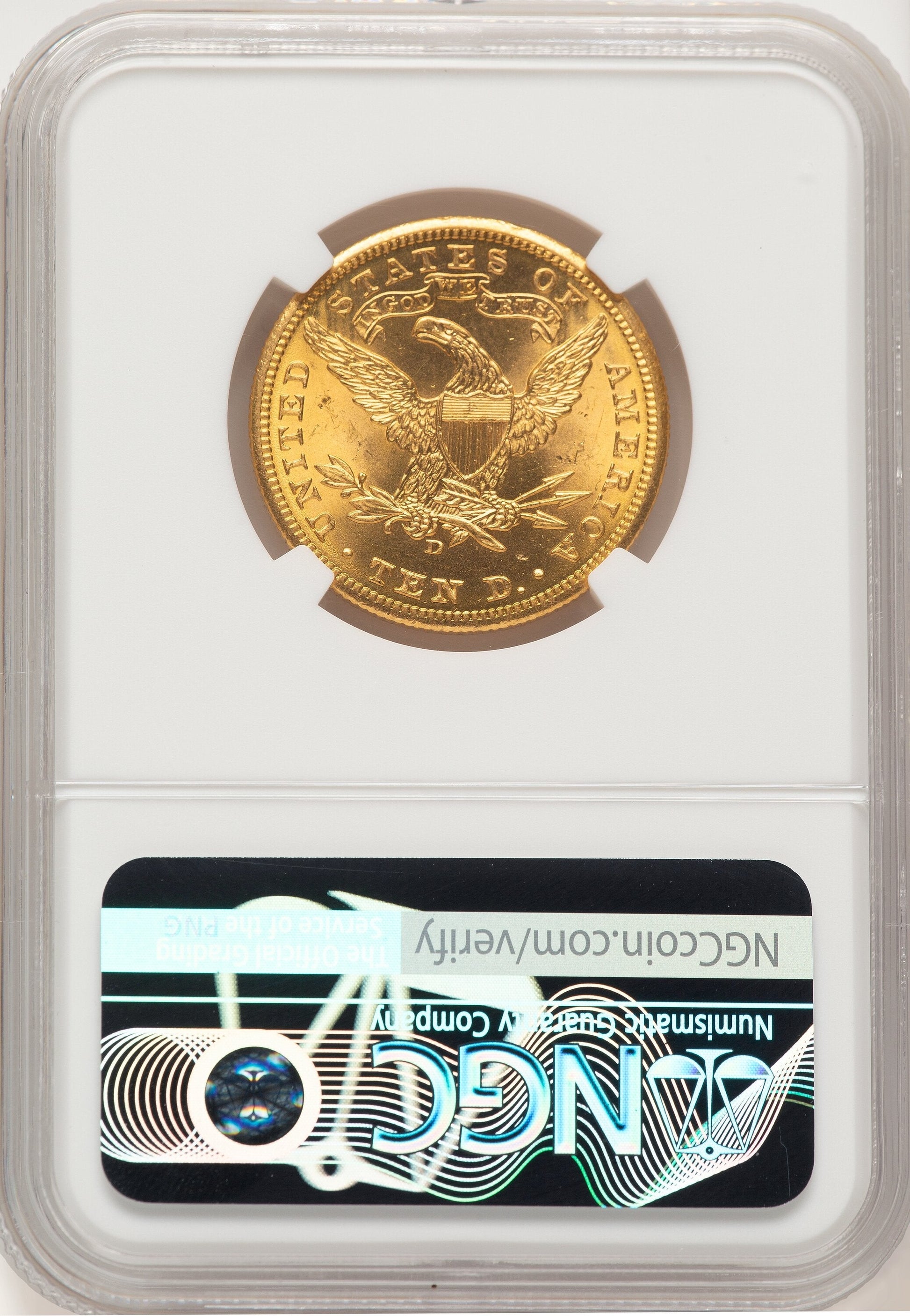 1906-D $10 Liberty Eagle NGC MS66