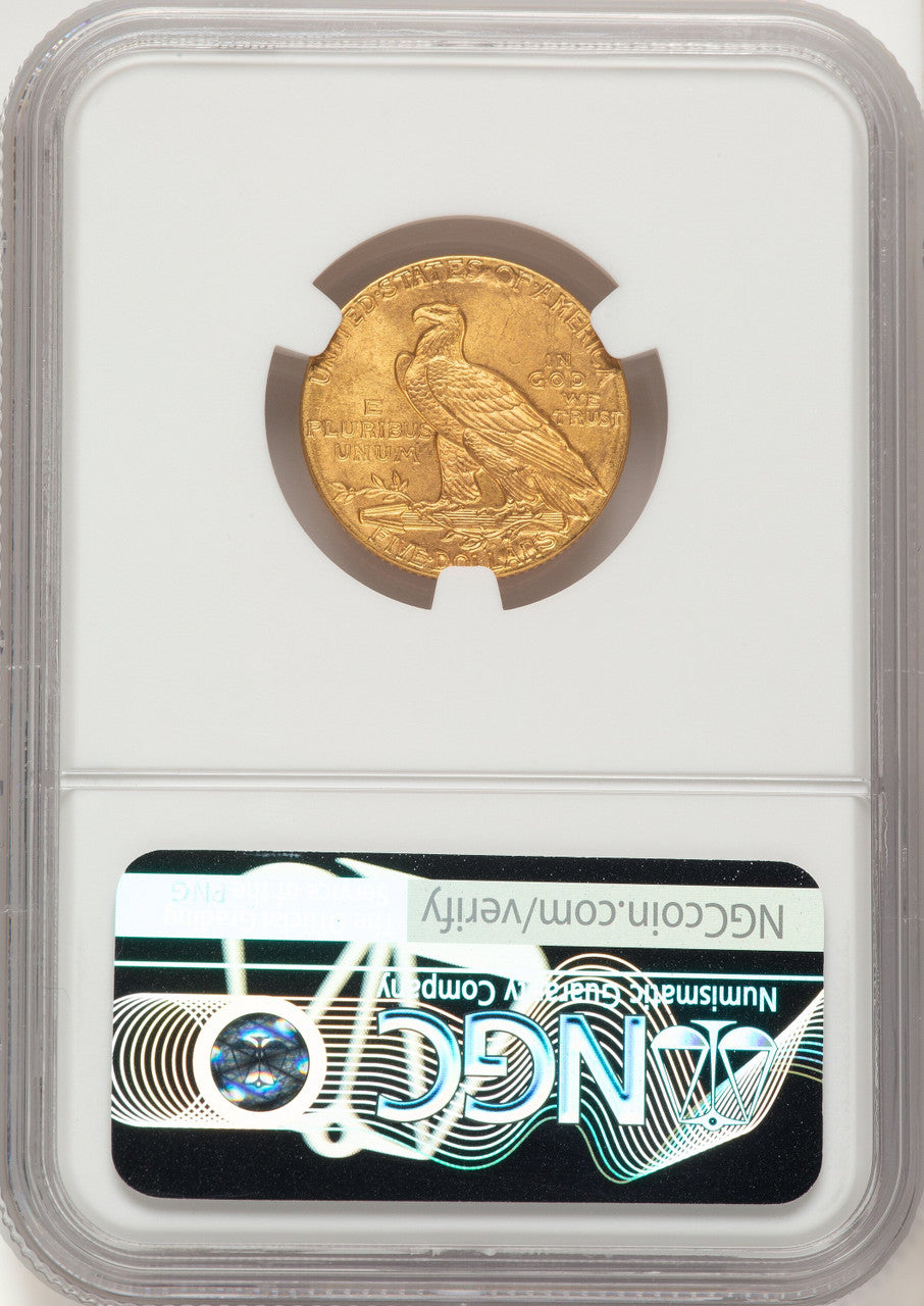 1910 $5 CAC Indian Half Eagle NGC MS64+
