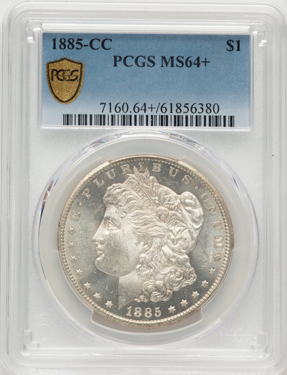 1885-CC Morgan Dollar PCGS MS64+