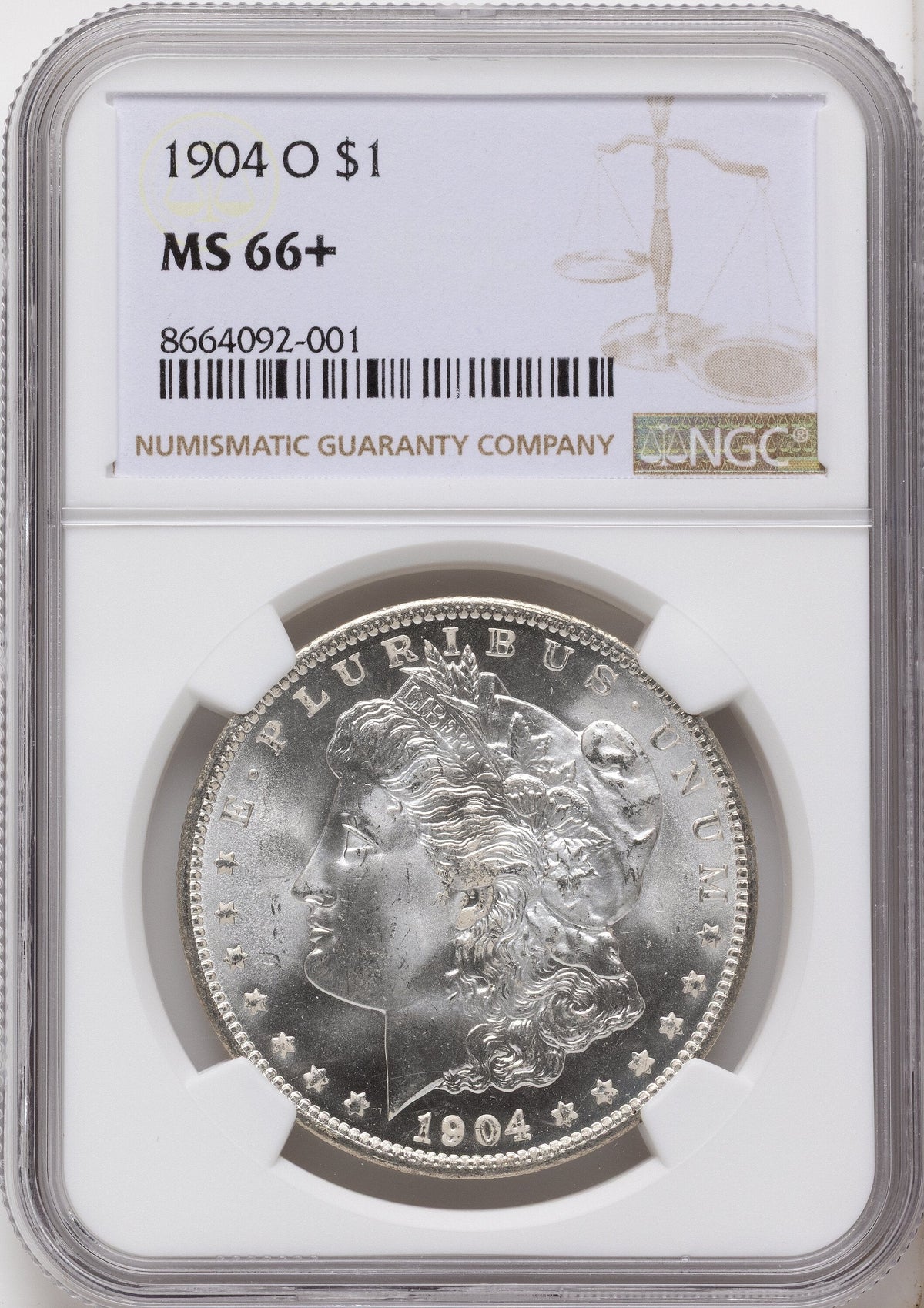 1904-O Morgan Dollar NGC MS66+
