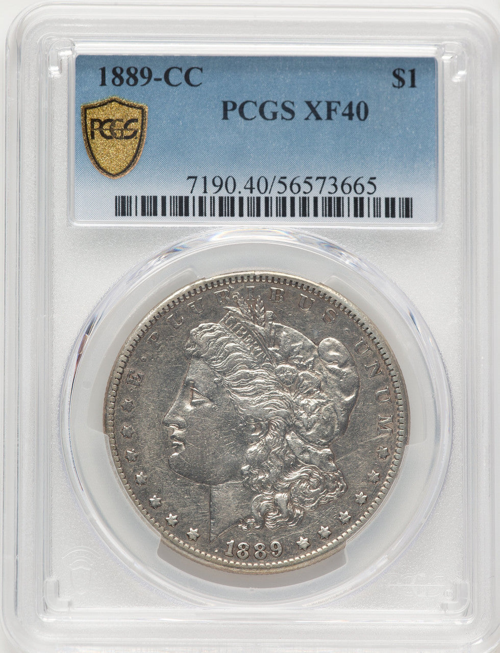 1889-CC Morgan Dollar PCGS XF40
