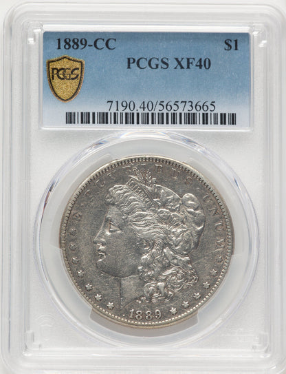 1889-CC Morgan Dollar PCGS XF40