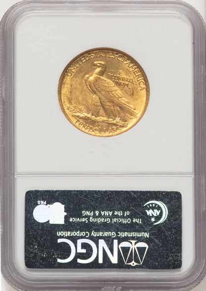 1907 $10 No Motto Indian Eagle NGC MS61