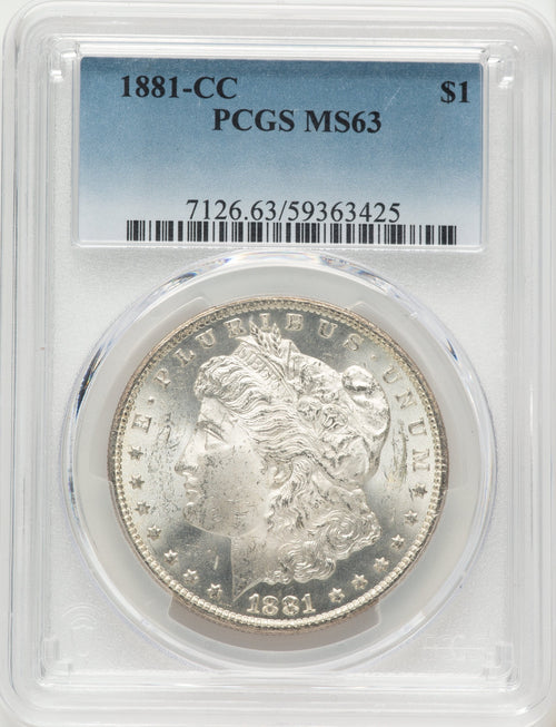 1881-CC Morgan Dollar PCGS MS63