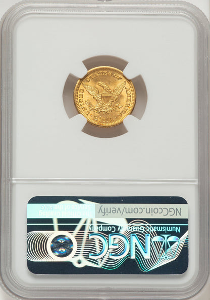 1903 $2.50 CAC Liberty Quarter Eagle NGC MS66+