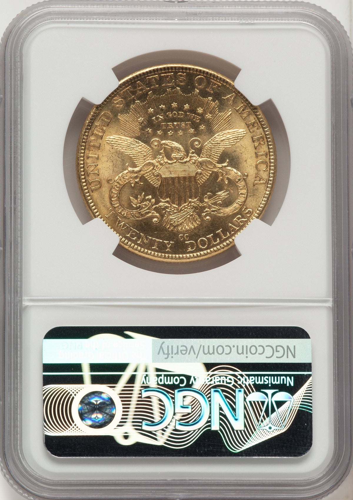 1893-CC $20 Liberty Double Eagle NGC MS62