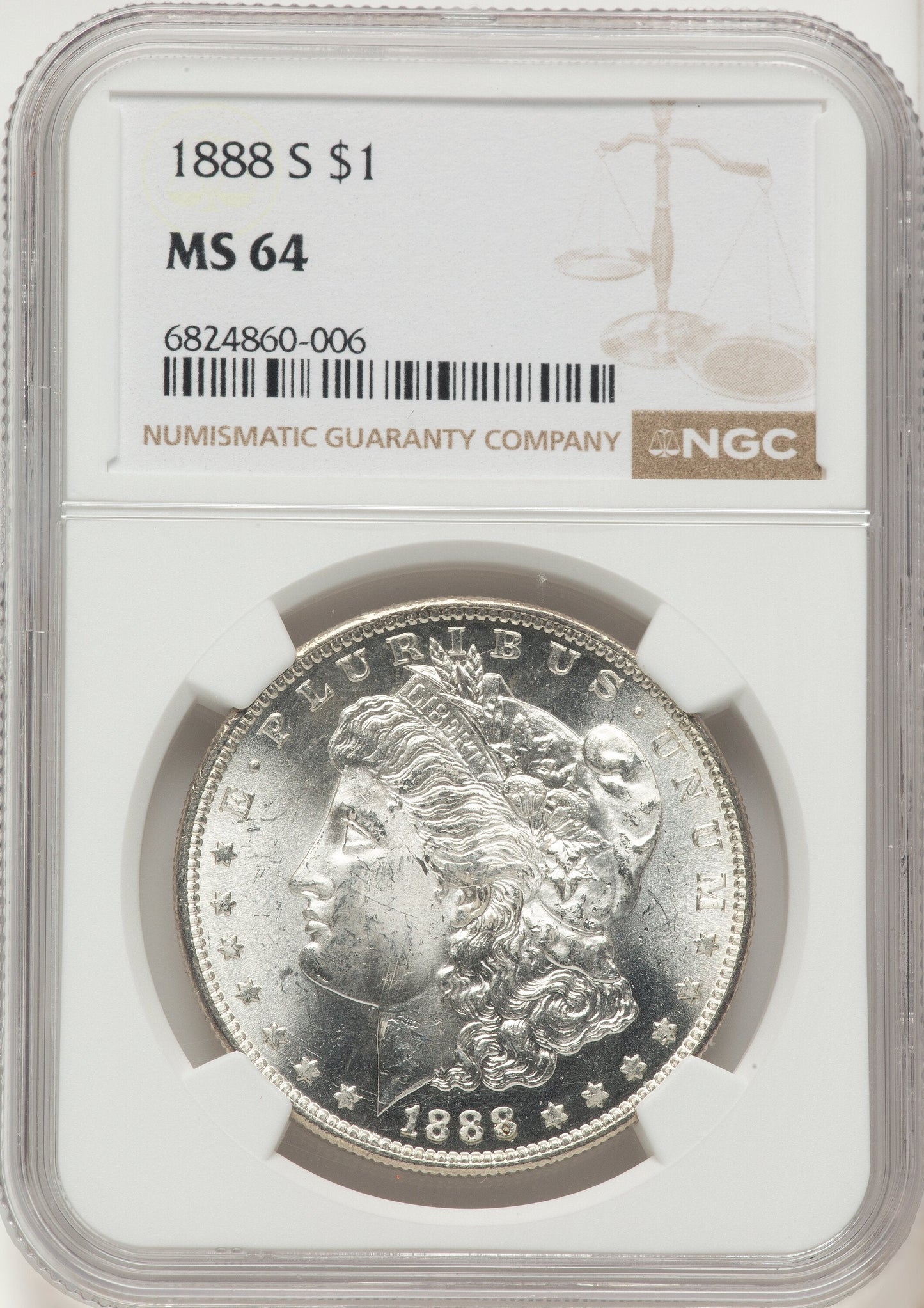 1888-S Morgan Dollar NGC MS64