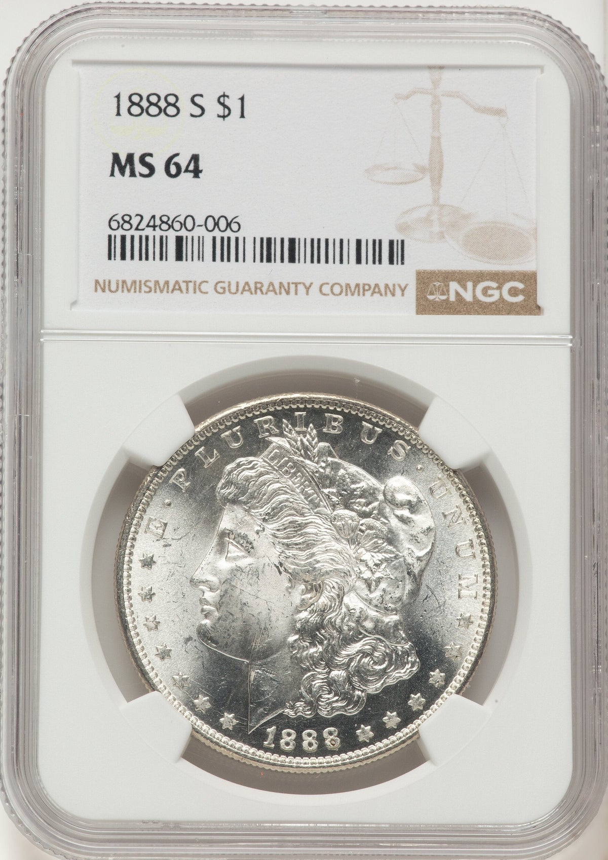 1888-S Morgan Dollar NGC MS64