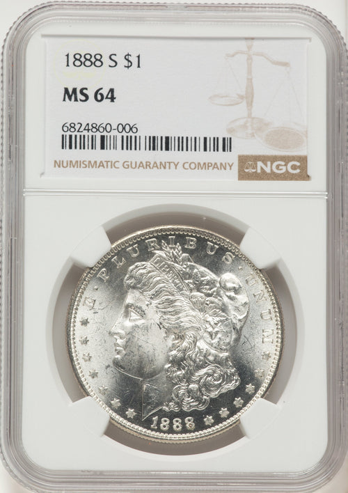 1888-S Morgan Dollar NGC MS64