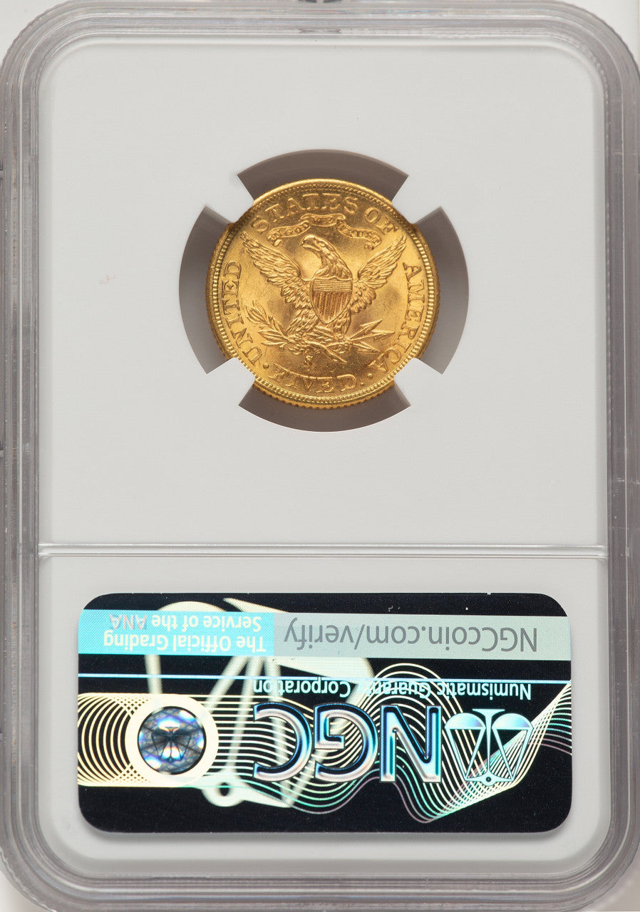 1899-S $5 Liberty Half Eagle NGC MS65