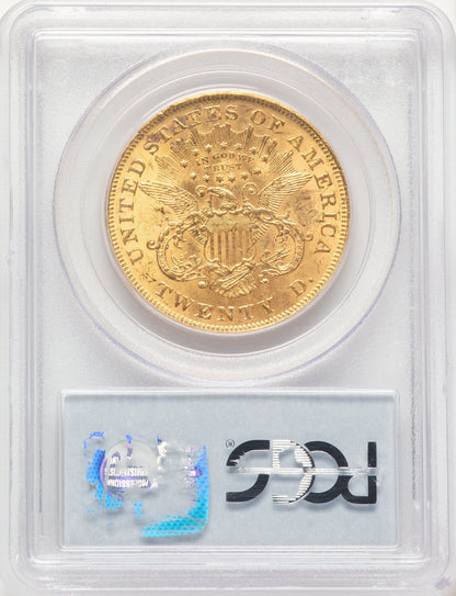 1873 $20 OPEN 3 Liberty Double Eagle PCGS MS61