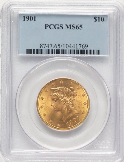 1901 $10 Liberty Eagle PCGS MS65