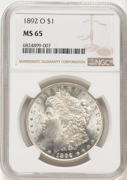 1892-O Morgan Dollar NGC MS65